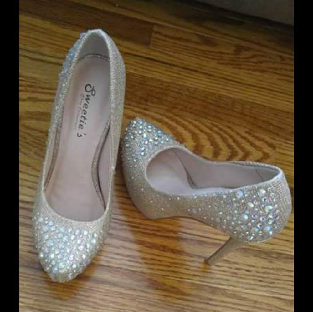 Rhinestone heels - Picture 2 of 2